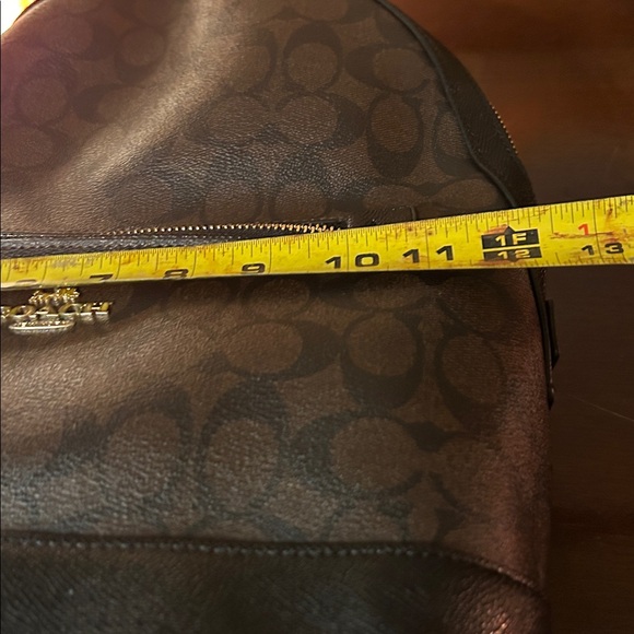 Coach Signature Black and Brown Backpack - Picture 14 of 15